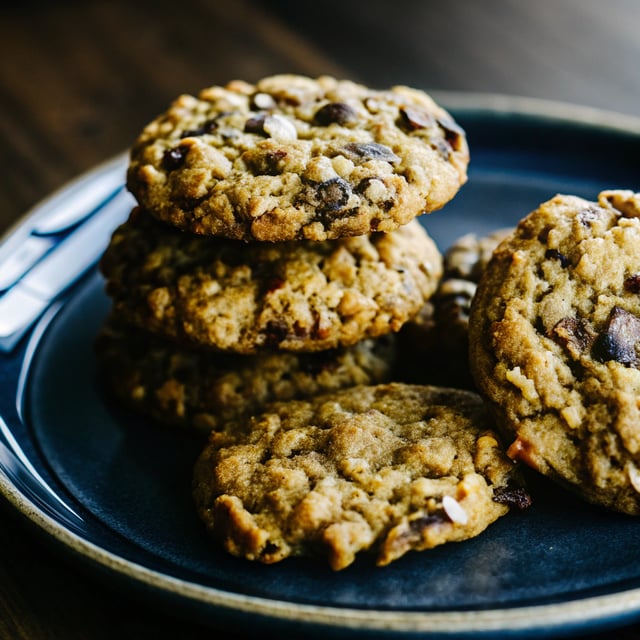 Whole Wheat Oat Chocolate Cookies