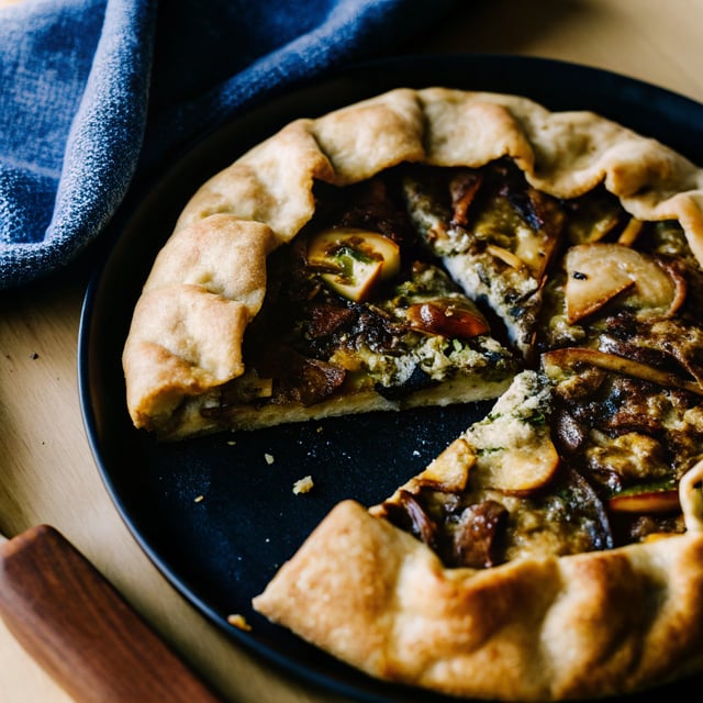Wild Mushroom and Stilton Galette