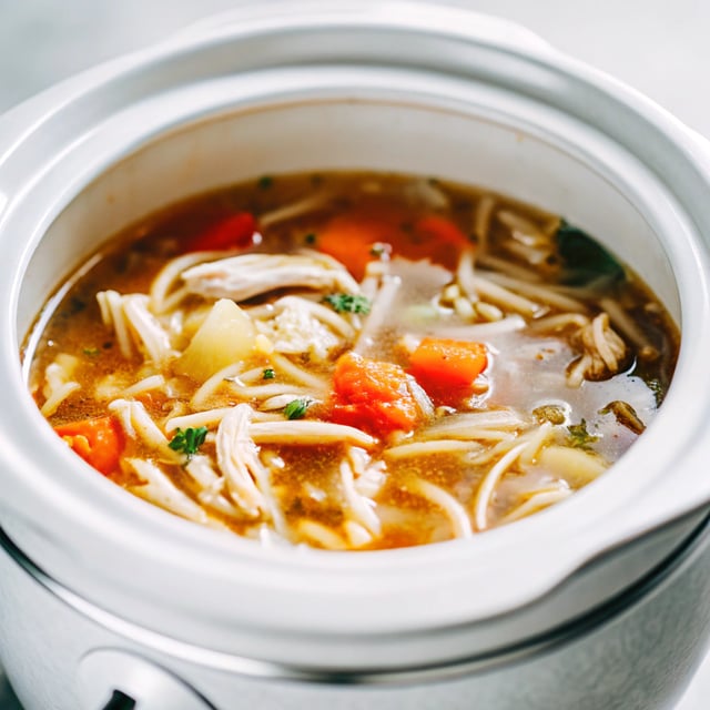 Crockpot Chicken Noodle Soup