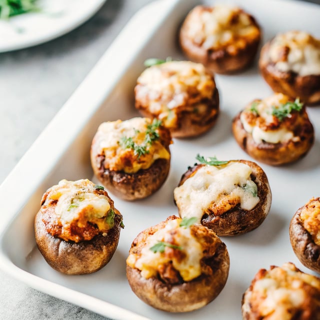Italian Sausage Stuffed Mushrooms