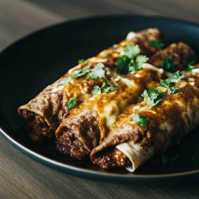 3-Ingredient Chili-Cheese Enchiladas