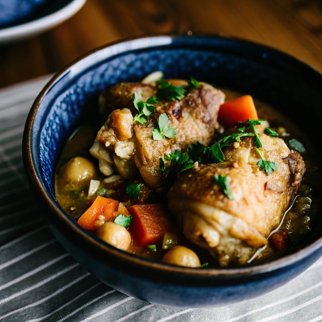 Braised Moroccan Chicken