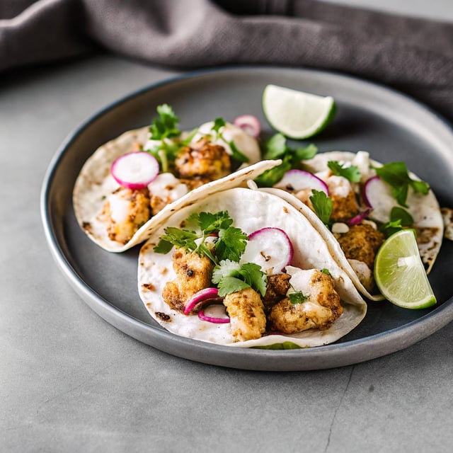Chipotle-Lime Shrimp Tacos with Mexican “Crema”