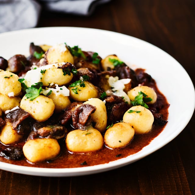Creamy Mushroom Cauliflower Gnocchi