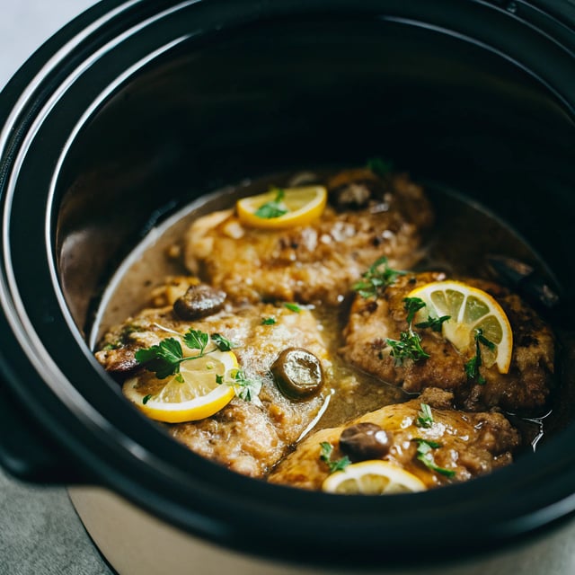 Crockpot Chicken Piccata
