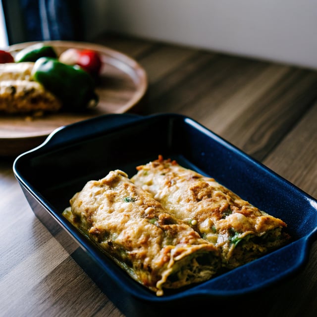 Hatch Chile Enchilada Bake