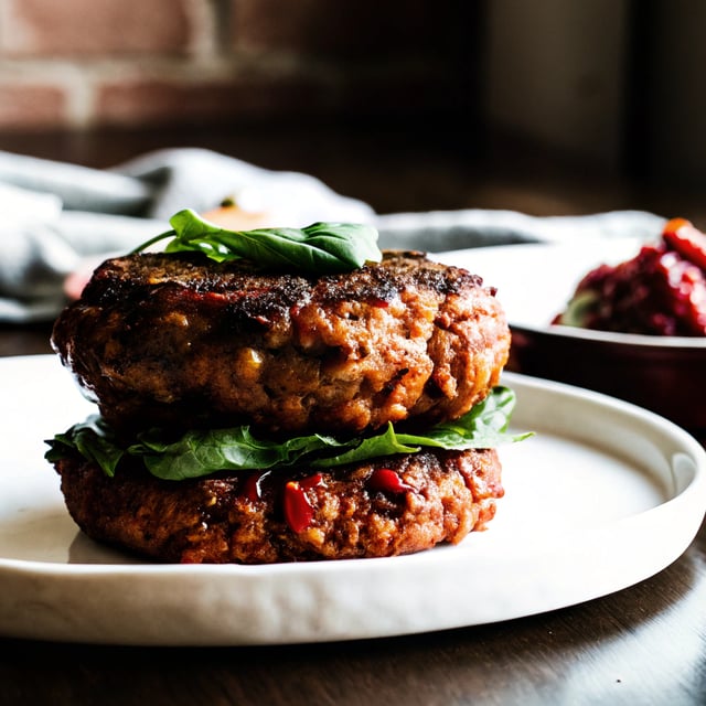 Herby Pork Burger Stack