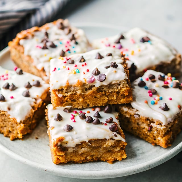 Iced Oatmeal Cookie Bars