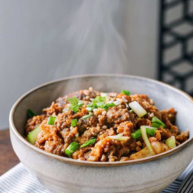 Korean-Inspired Ground Beef and Kimchi Bowls