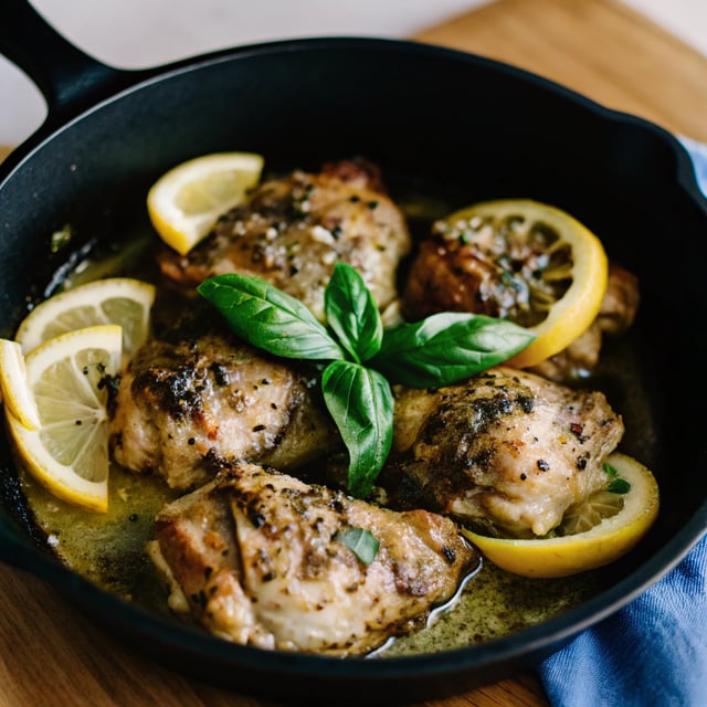Lemon-Basil Chicken Skillet