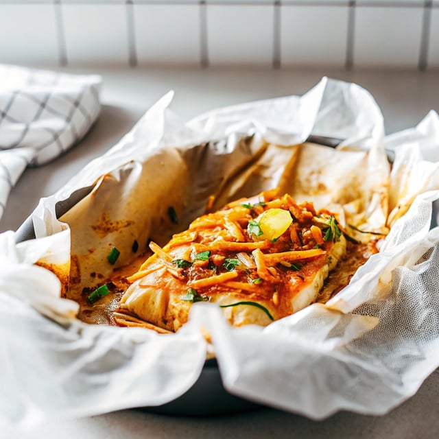 Miso Halibut en Papillote (In Parchment)