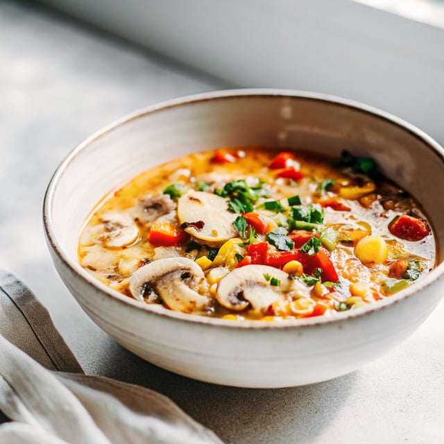MVP Soup (Mushroom Veggie Power)