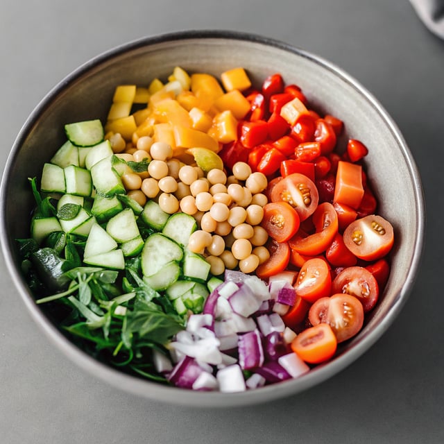Rainbow Chickpea Salad