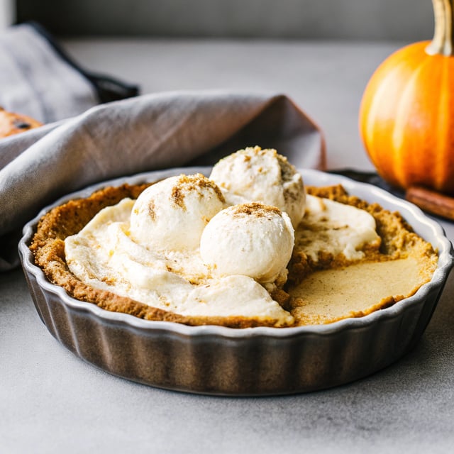 5-Ingredient Pumpkin Ice Cream Pie