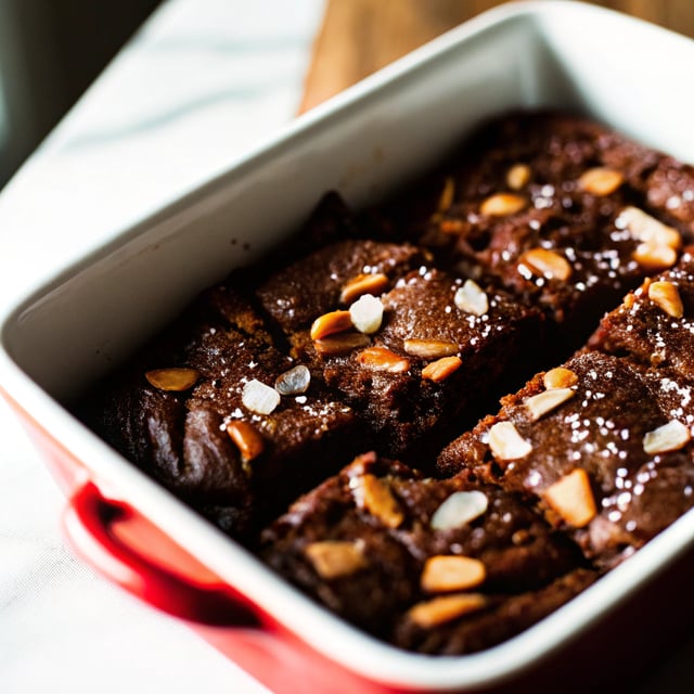 Almond Toffee Sea Salt Brownies