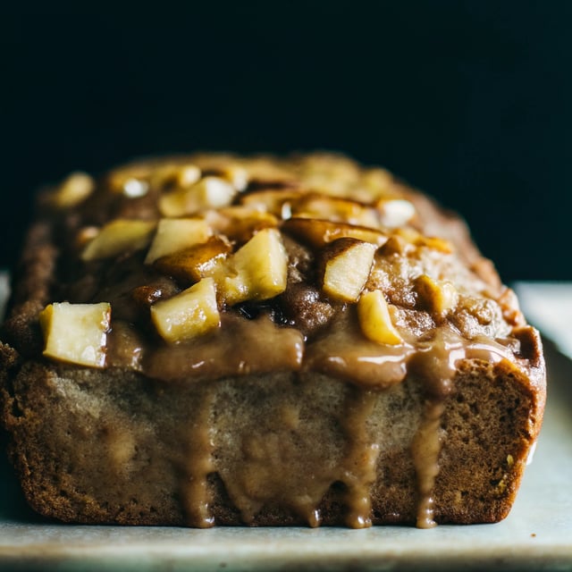 Apple Bread with Brown Butter Glaze