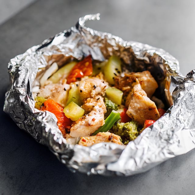 Asian Chicken and Vegetable Foil Packets