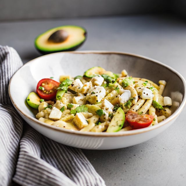 Avocado Goat Cheese Pasta