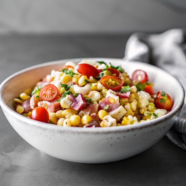 Bacon, Corn, and Tomato Pasta Salad