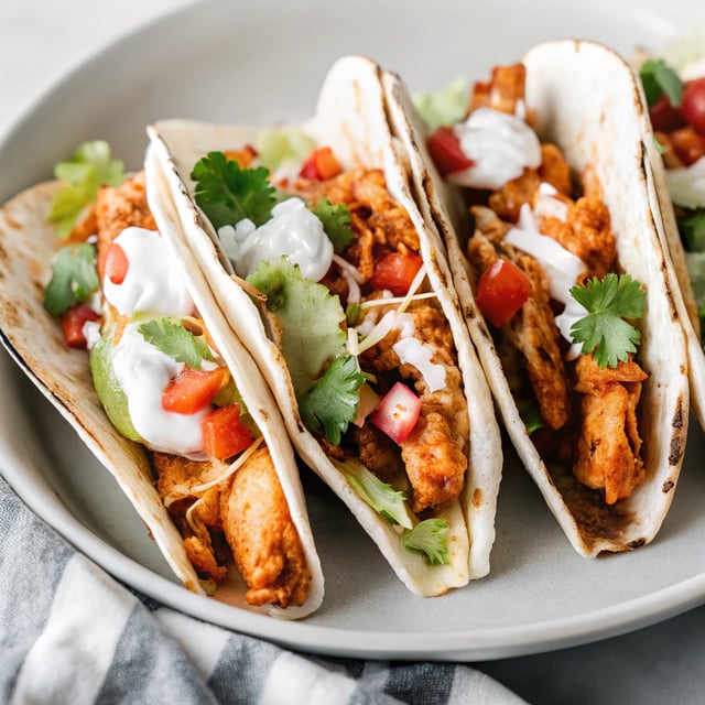 Baked BBQ Chicken Tacos