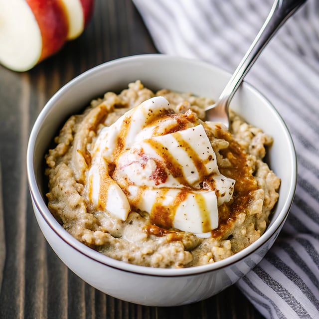 Baked Peanut Butter Apple Oatmeal