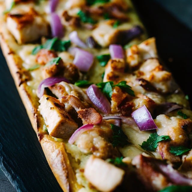 BBQ Chicken French Bread Pizza
