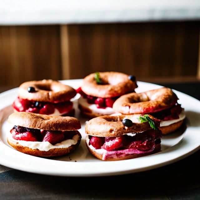 Berry Mascarpone Bagels