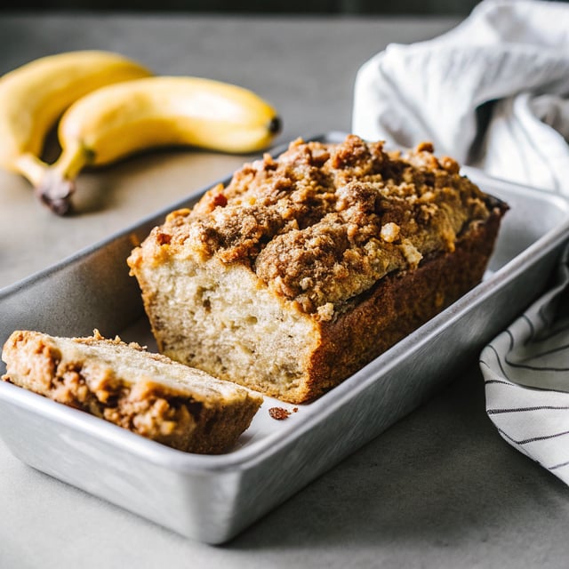 Biscoff Banana Bread with Biscoff Cookie Streusel