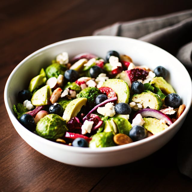 Blueberry Brussels Sprouts Salad