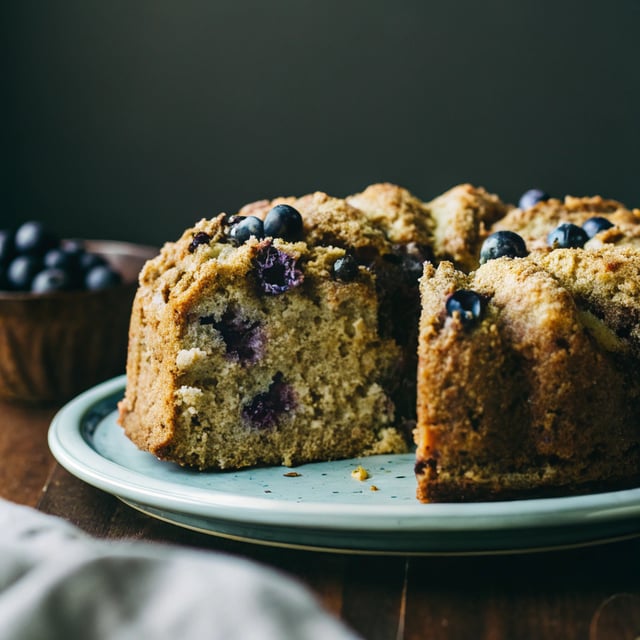 Blueberry Buckle Cake