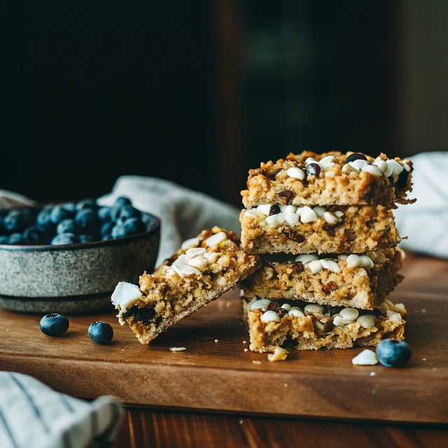Blueberry Coconut Granola Bars