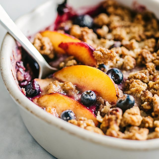 Blueberry Peach Crumble