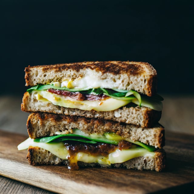 Brie, Fig, and Apple Grilled Cheese