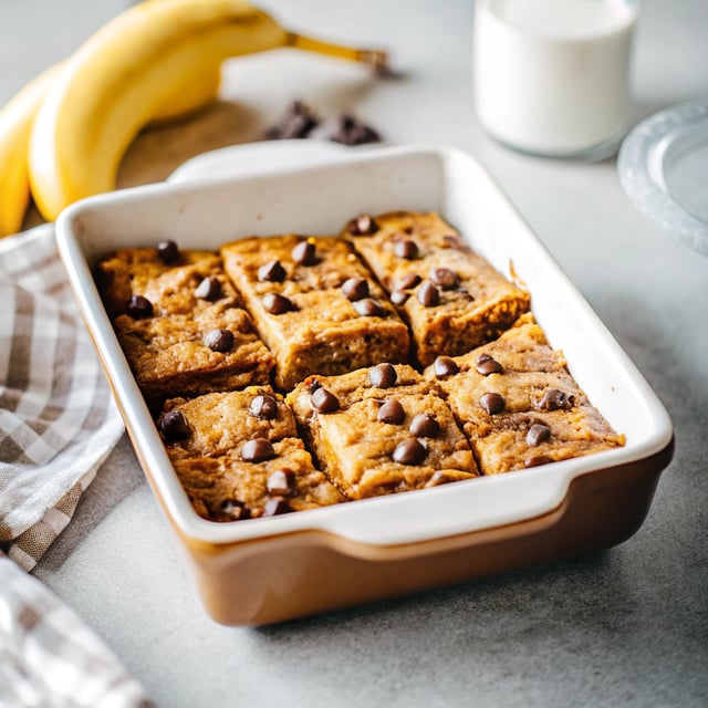 Brown Butter Banana Chocolate Chip Bars
