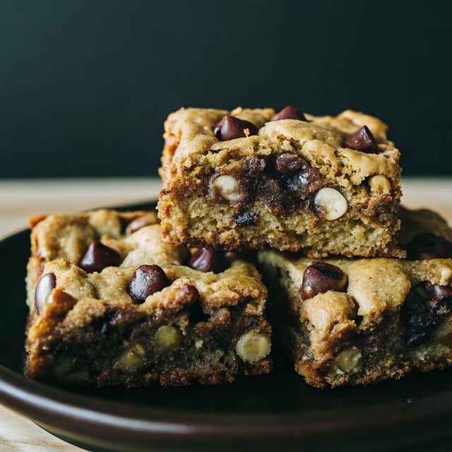Brown Butter Chocolate Chip Hazelnut Cookie Bars