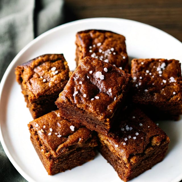 Brown Butter Ginger Molasses Blondies