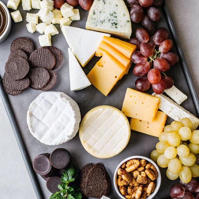 Cheese and Chocolate Board