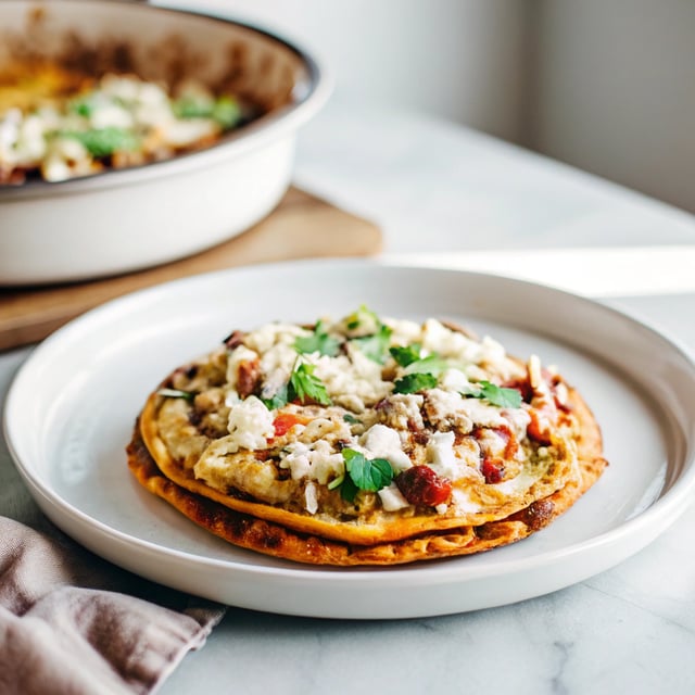 Cheesy Guacamole Tostada