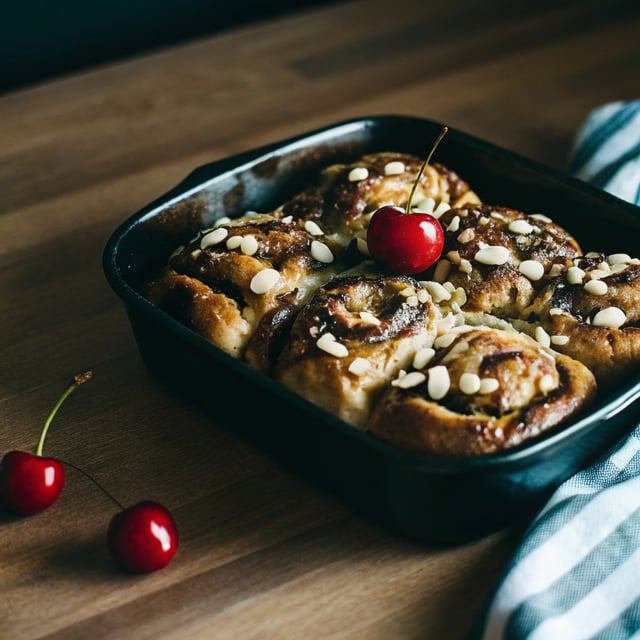 Cherry Almond Sweet Rolls