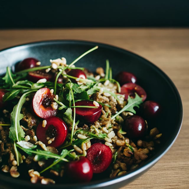 Cherry Arugula Farro Salad