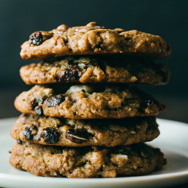 Chewy Oatmeal Raisin Cookies