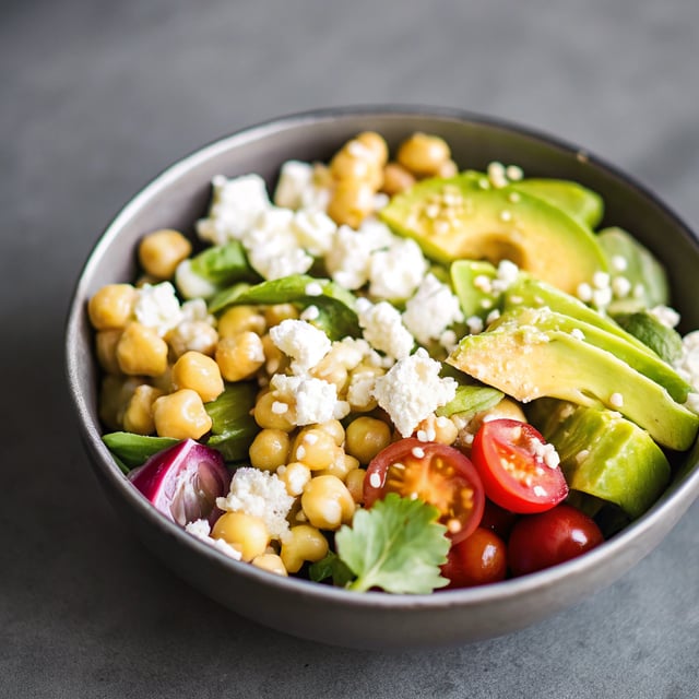 Chickpea, Avocado, & Feta Salad