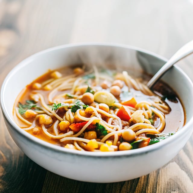 Chickpea Noodle Soup