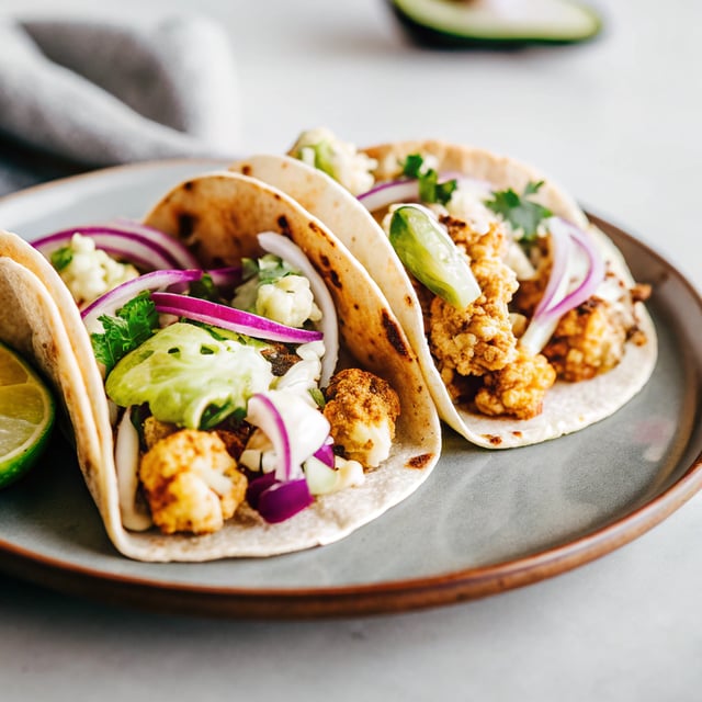 Chimichurri Cauliflower Tacos