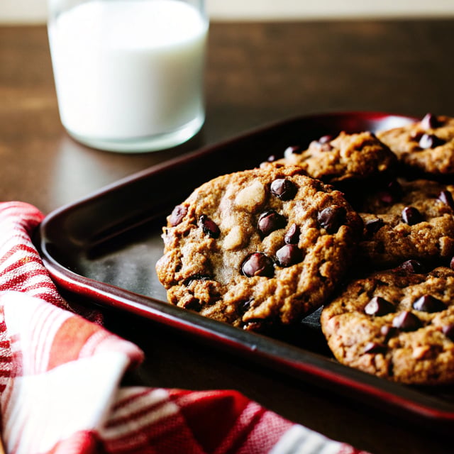 Chocolate Chip Almond Toffee Cookies