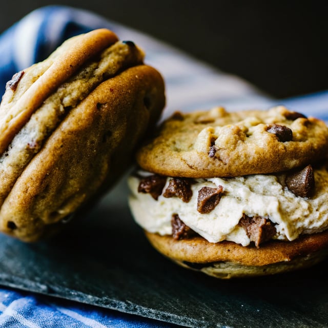 Chocolate Chip Cookie Dough Sandwiches