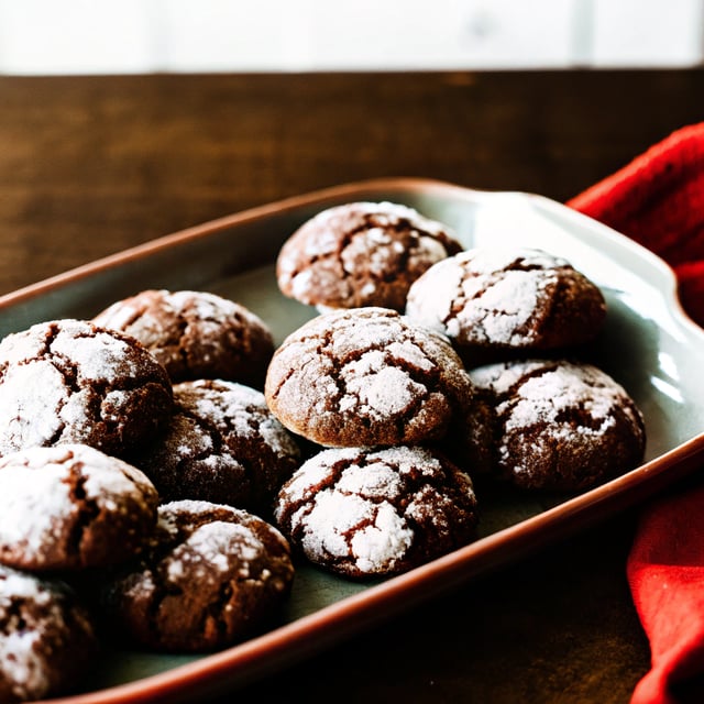Chocolate Crinkle Cookies