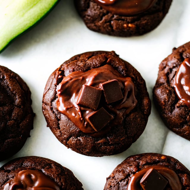 Chocolate Fudge Zucchini Cookies
