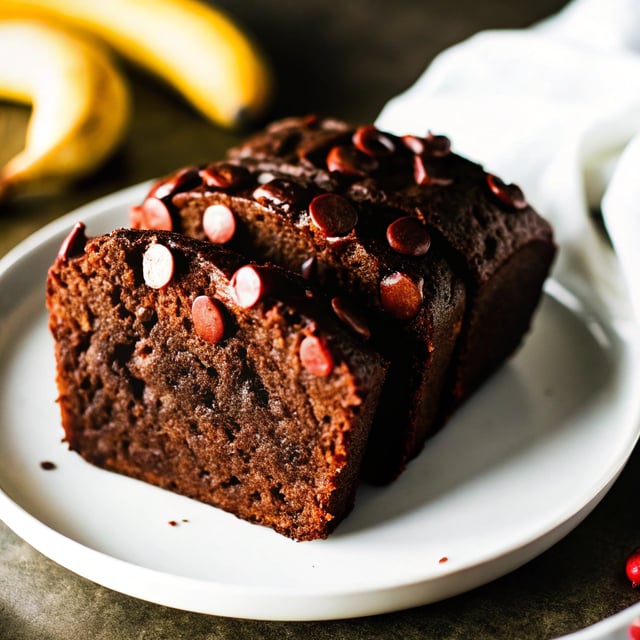 Chocolate Gluten Free and Vegan Banana Bread