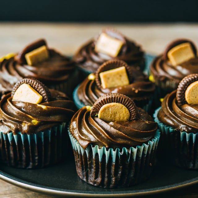 Chocolate Peanut Butter Cup Cupcakes